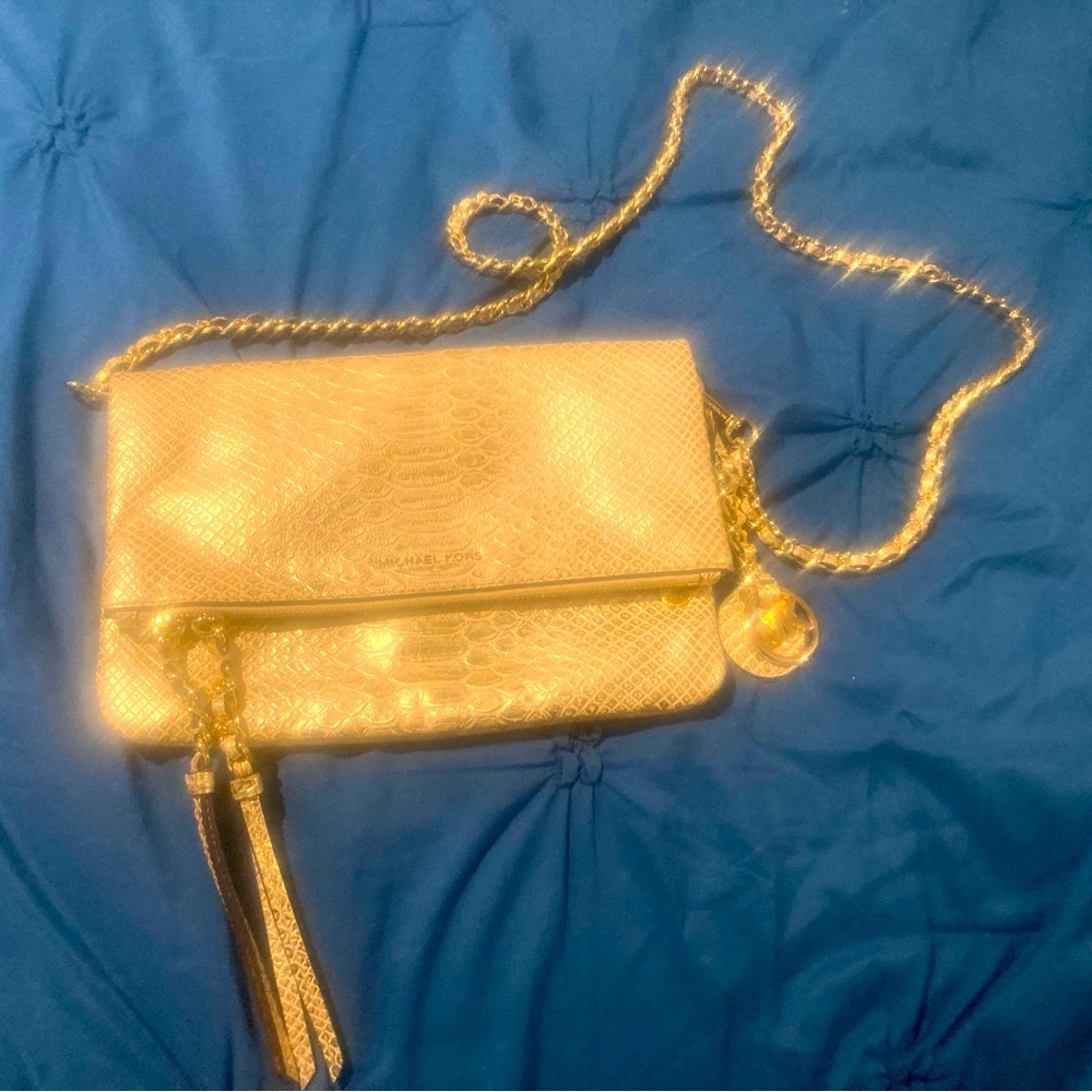 Michael Kors Gold Crossbody Bag